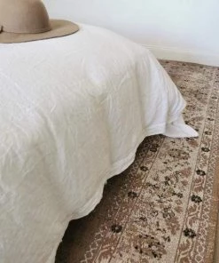 Miss Amara Olive Caramel Brown Traditional Medallion Rug All Rugs