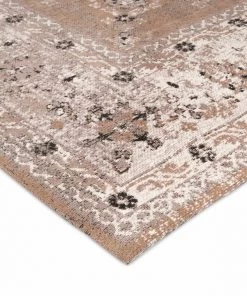 Miss Amara All Rugs Olive Caramel Brown Traditional Medallion Runner Rug