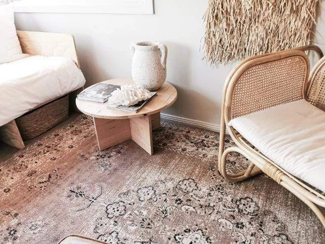 Miss Amara Olive Caramel Brown Traditional Medallion Rug All Rugs