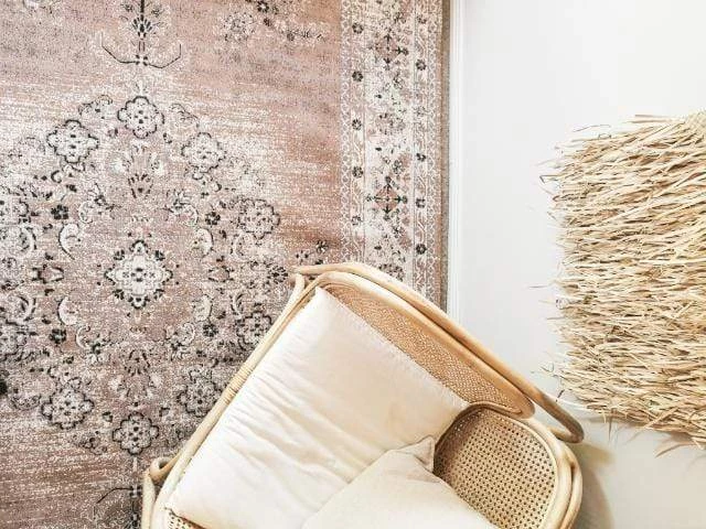 Miss Amara Olive Caramel Brown Traditional Medallion Rug All Rugs