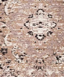 Miss Amara Olive Caramel Brown Traditional Medallion Round Rug All Rugs
