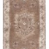 Miss Amara All Rugs Olive Caramel Brown Traditional Medallion Runner Rug