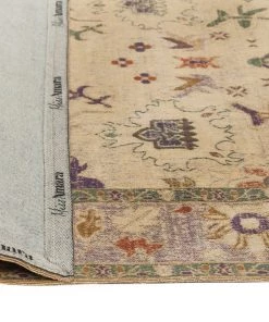 Miss Amara Olivia Boho Traditional Beige Purple And Coral Rug