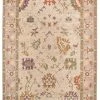 Miss Amara Olivia Boho Traditional Beige Purple And Coral Rug