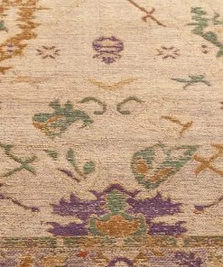 Miss Amara Olivia Boho Beige Purple And Coral Runner Rug