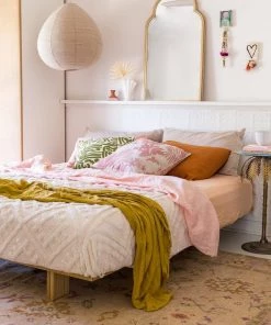 Miss Amara Olivia Boho Traditional Beige Purple And Coral Rug