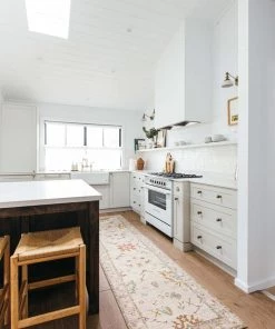 Miss Amara Olivia Boho Beige Purple And Coral Runner Rug