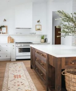 Miss Amara Olivia Boho Beige Purple And Coral Runner Rug