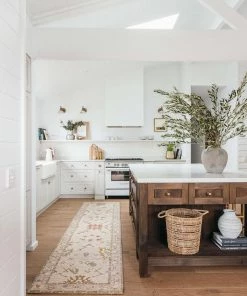 Miss Amara Olivia Boho Beige Purple And Coral Runner Rug