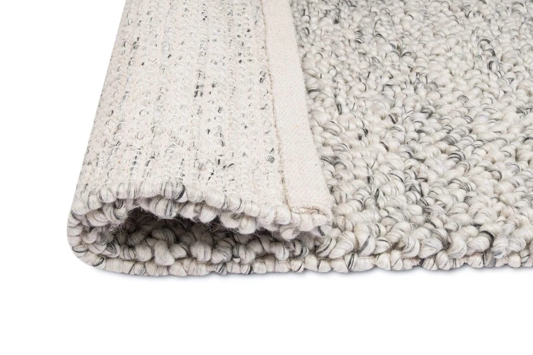 Miss Amara Ollie Grey And Ivory Marble Looped Rug All Rugs