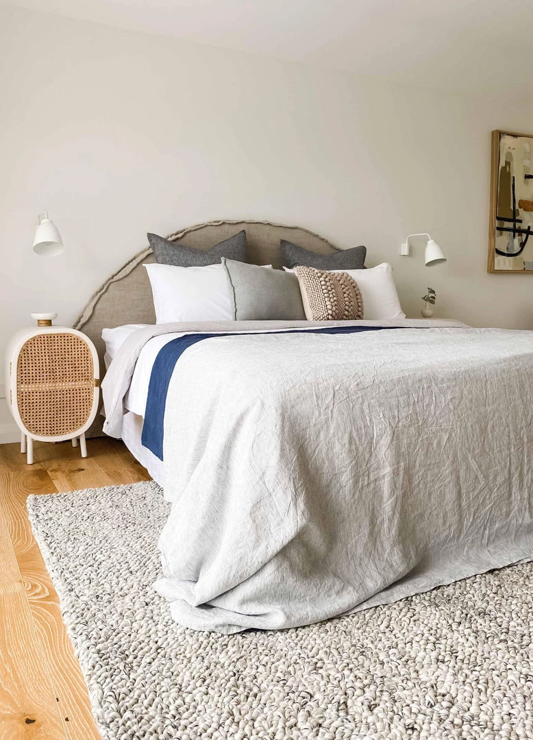 Miss Amara Ollie Grey And Ivory Marble Looped Rug All Rugs