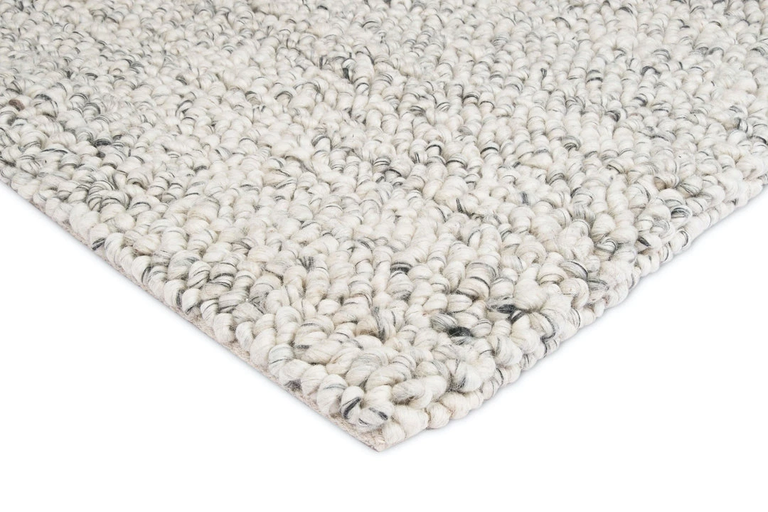 Miss Amara Ollie Grey And Ivory Marble Looped Rug All Rugs