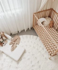 Miss Amara All Rugs Omega Ivory Abstract Tribal Round Rug