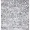 Miss Amara All Rugs Ophelia Stone Grey Traditional Distressed Medallion Rug