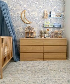 Miss Amara Oriana Blue Ivory And Beige Floral Transitional Rug