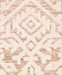 Miss Amara Paloma Peach And Ivory Tribal Patterned Runner Rug