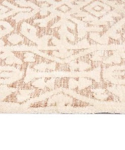 Miss Amara Paloma Peach And Ivory Tribal Patterned Rug