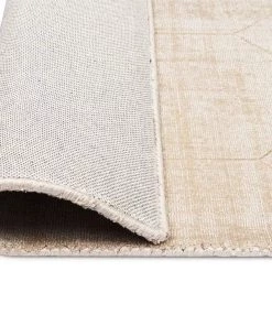 Miss Amara Parker Beige And Ivory Geometric Viscose Rug