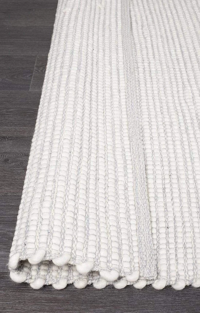 Miss Amara Pella Cream And Grey Textured Flatweave Rug All Rugs