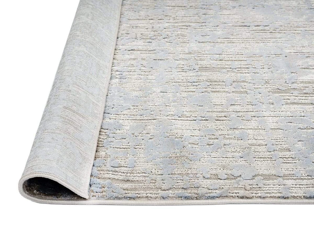 Miss Amara Pilar Grey Ivory And Blue Traditional Floral Rug All Rugs