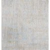 Miss Amara Pilar Grey Ivory And Blue Traditional Floral Rug All Rugs