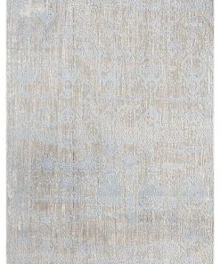 Miss Amara Pilar Grey Ivory And Blue Traditional Floral Rug All Rugs