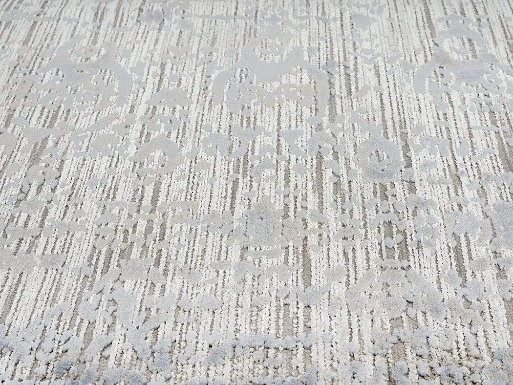 Miss Amara Pilar Grey Ivory And Blue Traditional Floral Rug All Rugs