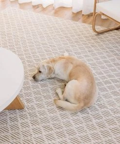 Miss Amara Piper Diamond Bleached Jute Rug All Rugs