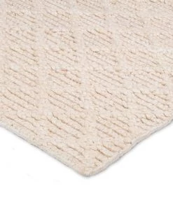 Miss Amara Piper Diamond Bleached Jute Runner Rug