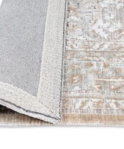 Miss Amara Piya Brown And Grey Traditional Distressed Rug