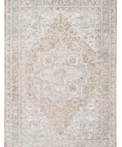 Miss Amara Piya Brown And Grey Traditional Distressed Rug