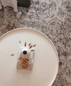 Miss Amara All Rugs Poppy Cream Brown And Grey Traditional Floral Rug