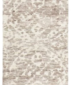 Miss Amara Quinn Grey Ivory And Cream Floral Motif Runner Rug All Rugs