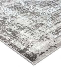 Miss Amara All Rugs Raina Charcoal Grey And Ivory Traditional Distressed Rug