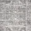 Miss Amara All Rugs Raina Charcoal Grey And Ivory Traditional Distressed Rug