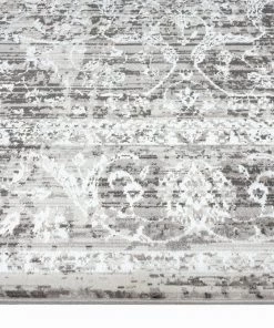 Miss Amara All Rugs Raina Charcoal Grey And Ivory Traditional Distressed Rug