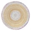 Miss Amara Ramona Multi-Colour Round Jute Rug All Rugs