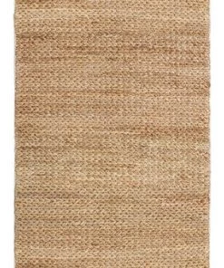 Miss Amara All Rugs Indigo Natural Tan Braided Jute Runner Rug