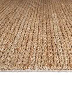 Miss Amara All Rugs Indigo Natural Tan Braided Jute Runner Rug