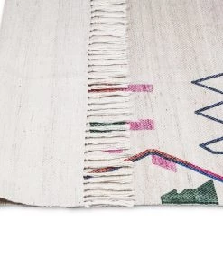 Miss Amara Remi Ivory Multi-Colour Abstract Tribal PET Beach And Picnic Rug