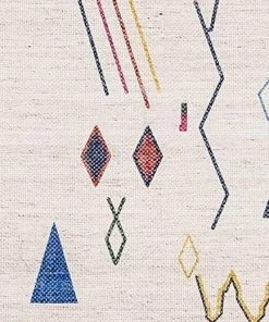 Miss Amara All Rugs Remi Ivory Multi-Colour Abstract Tribal PET Runner Rug