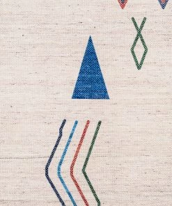 Miss Amara Remi Ivory Multi-Colour Abstract Tribal PET Rug All Rugs