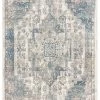 Miss Amara All Rugs Rhona Blue And Grey Distressed Floral Rug