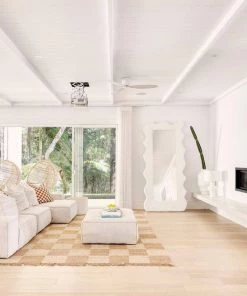 Miss Amara Riley Natural And Bleached Checkered Jute Rug