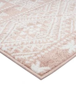 Miss Amara Rita Peach And Ivory Tribal Pattern Runner Rug All Rugs