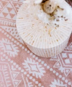 Miss Amara Rita Peach And Ivory Tribal Pattern Rug