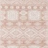 Miss Amara Rita Peach And Ivory Tribal Pattern Runner Rug All Rugs