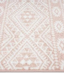 Miss Amara Rita Peach And Ivory Tribal Pattern Rug