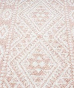 Miss Amara Rita Peach And Ivory Tribal Pattern Rug