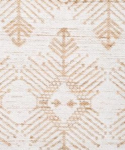 Miss Amara Rosie White And Natural Tribal Reversible Jute Rug